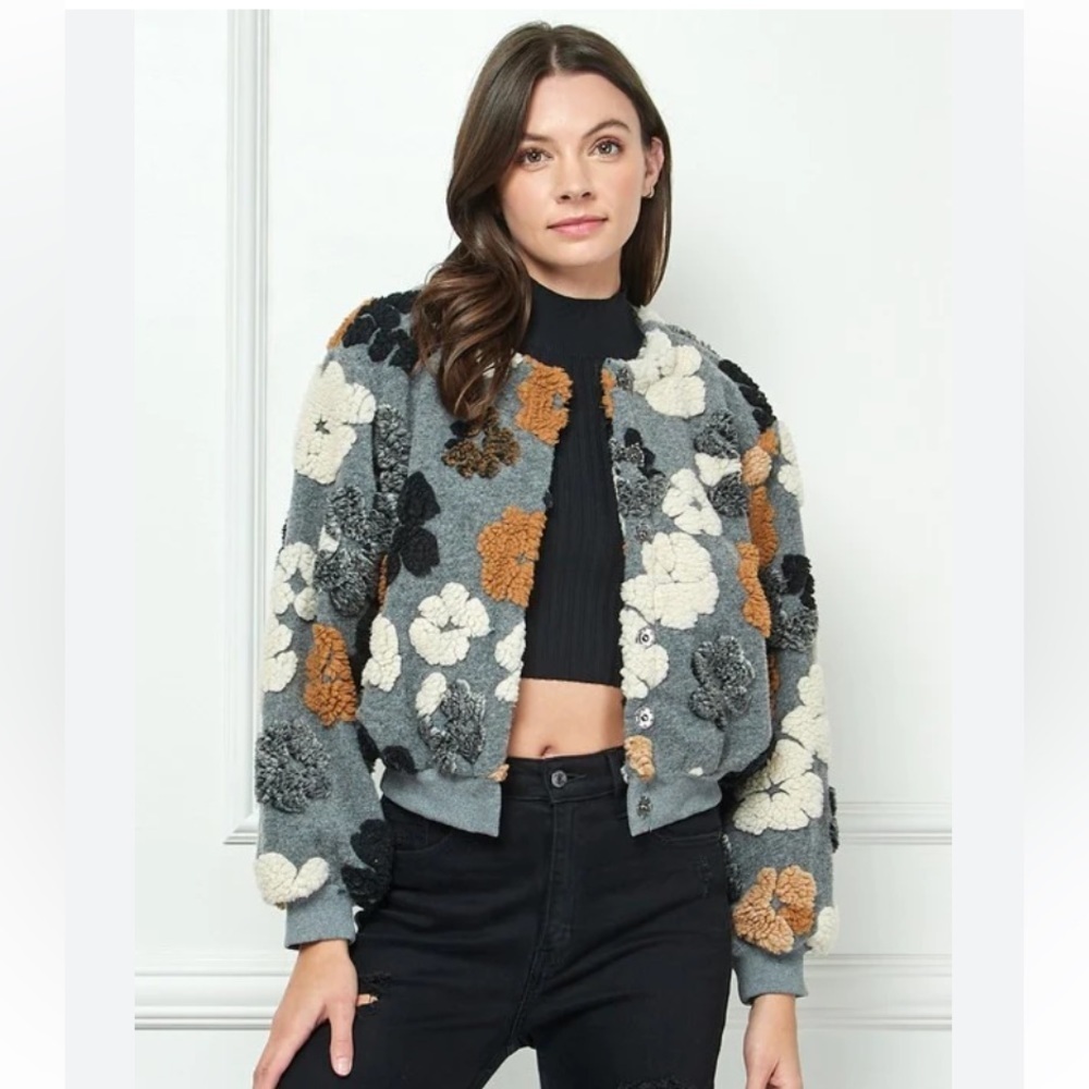 Blossoming Season Bomber Jacket - Picture 2 of 8